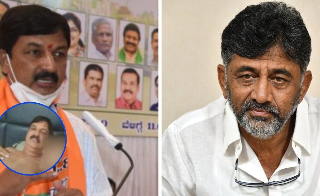 Karnataka BJP Leader Ramesh Jarkiholi Accuses D K Shivakumar of Sleaze Conspiracy