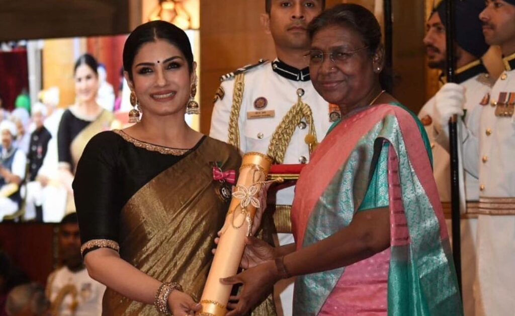 Raveena Tandon was Overjoyed to Receive the Padma Shri Award