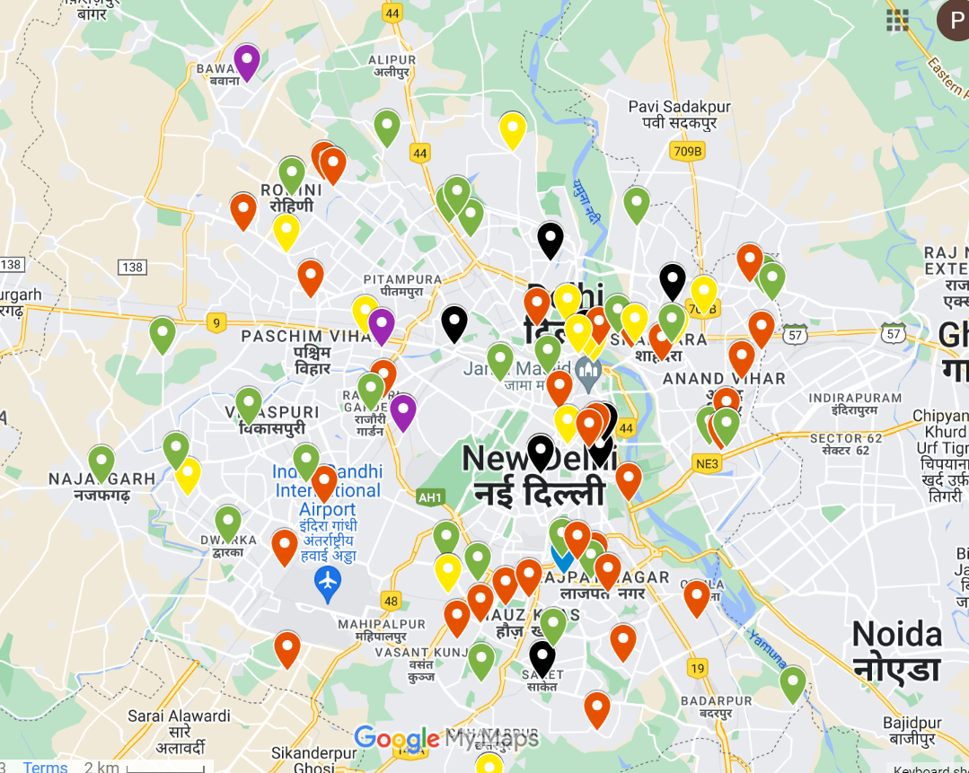 Analysing crimes in public spaces of New Delhi