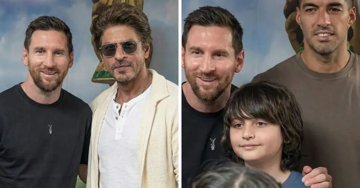 Bollywood star Shah Rukh Khan met him there too, a “King meets GOAT” moment that went viral.