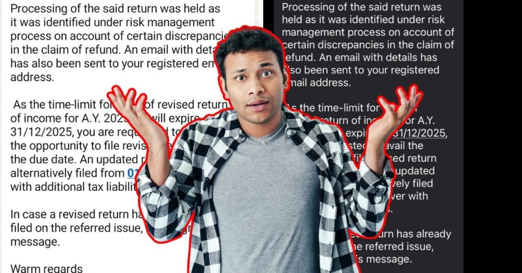 Got That Alarming Income Tax SMS Your AY 2025-26 Refund on Hold