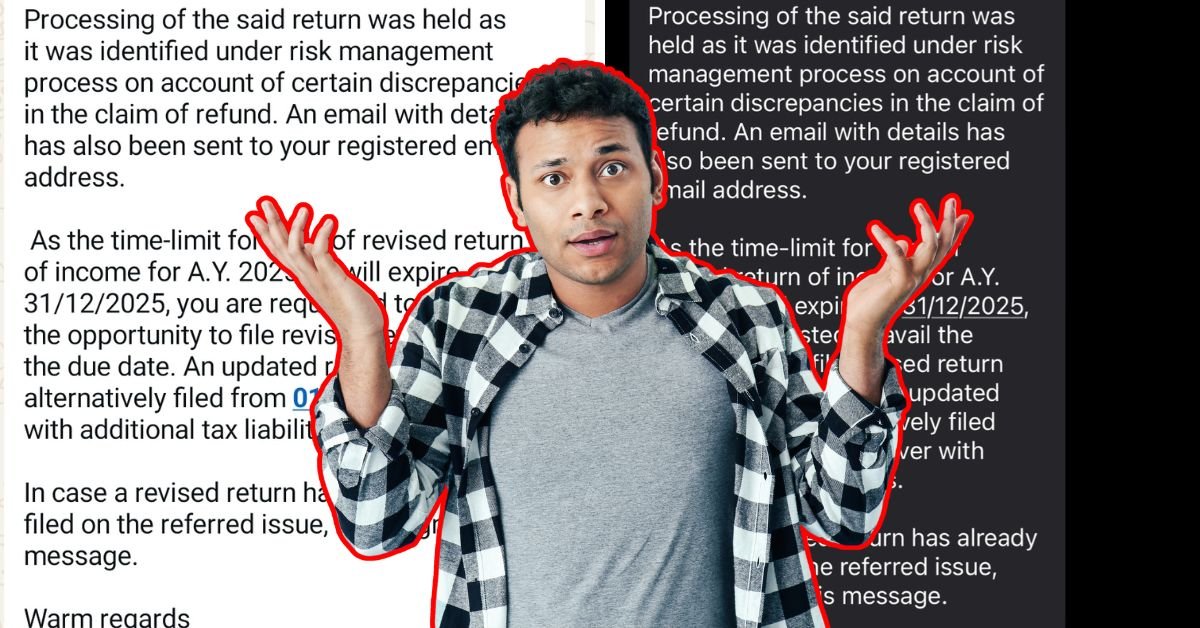 Got That Alarming Income Tax SMS Your AY 2025-26 Refund on Hold