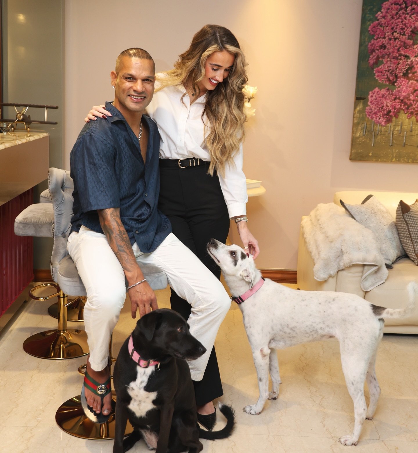 Shikhar Dhawan And Sophie Shine