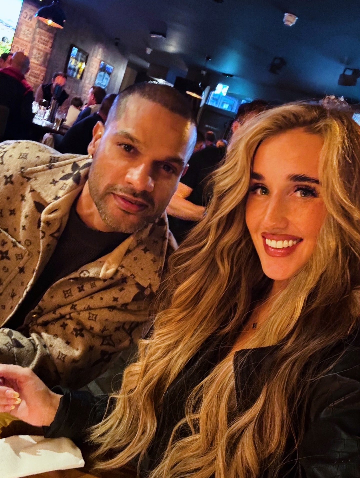 Shikhar Dhawan And Sophie Shine