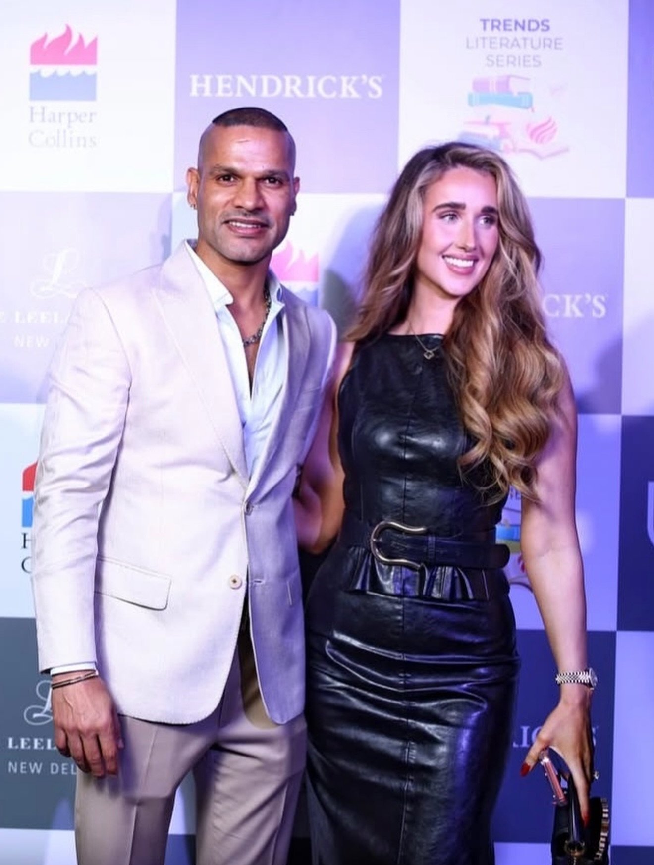 Shikhar Dhawan And Sophie Shine