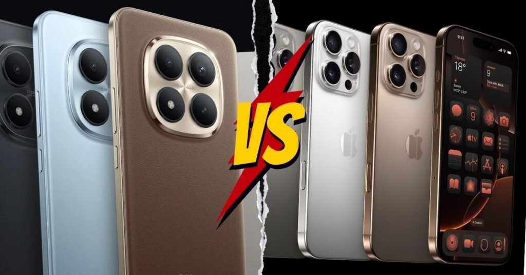 Redmi Note 15 Pro+ vs iPhone 17 Pro Max Compared